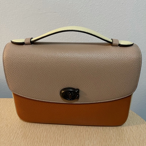 SOLD!! COACH Cassie Colorblk Crossbody Ginger mult - Picture 3 of 7